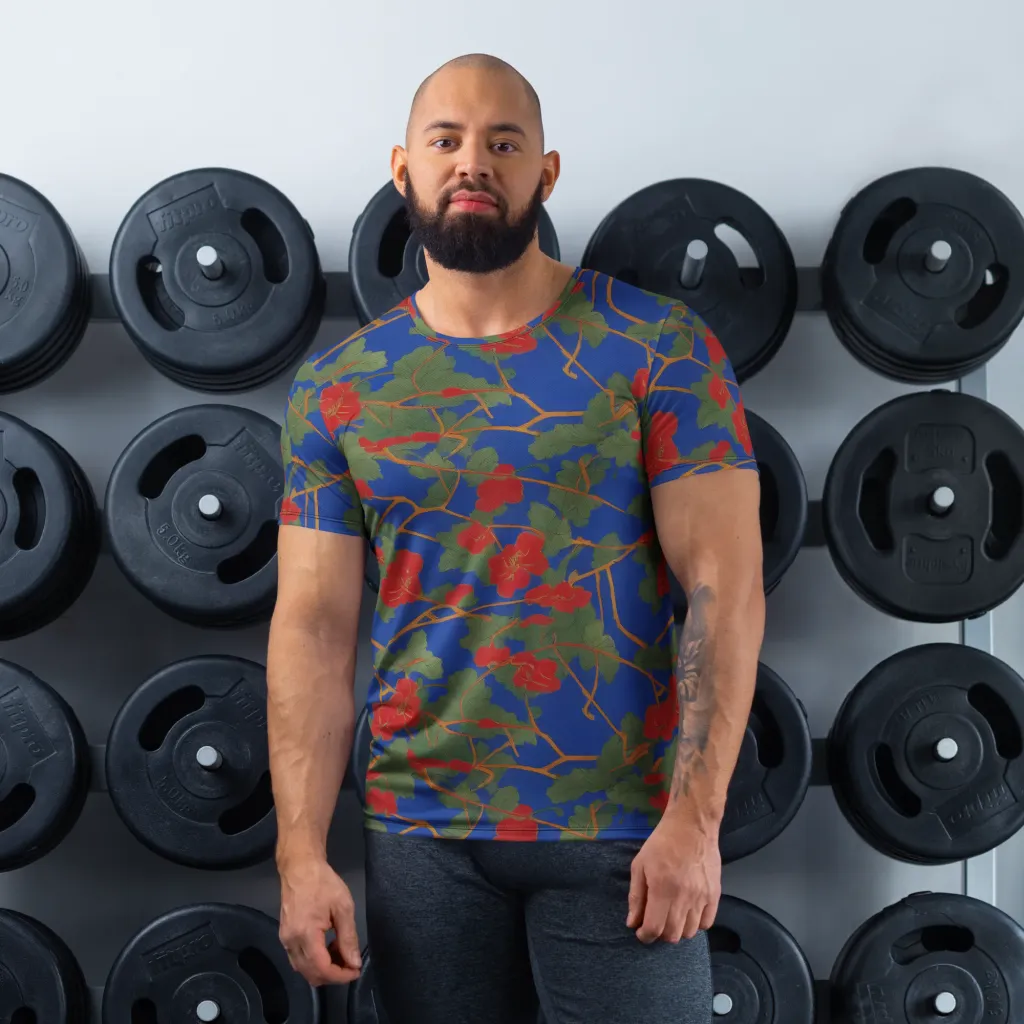 Scarlet Vine on Men's Athletic T-Shirt — Front