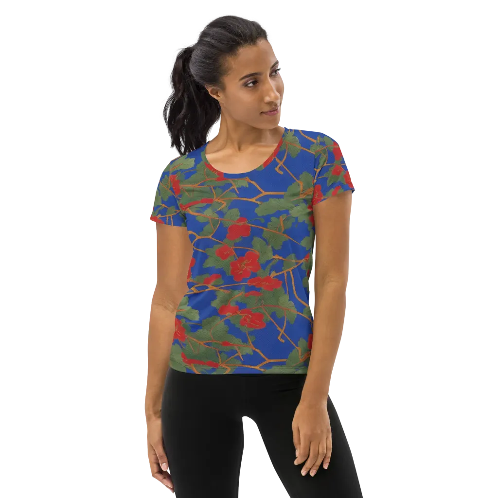 Scarlet Vine on Women's Athletic T-Shirt — Front