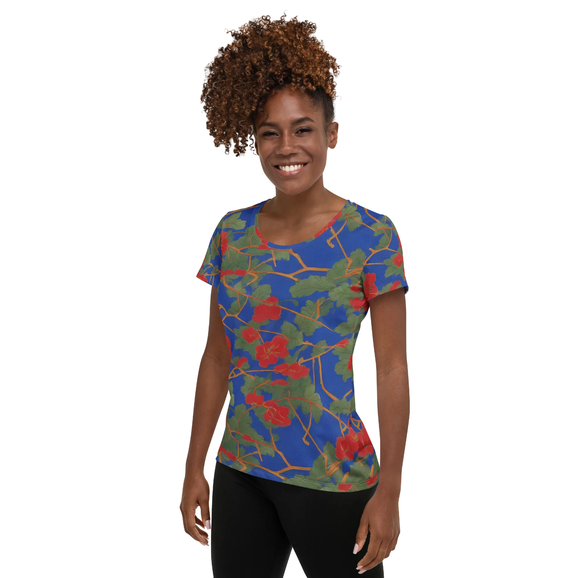 Scarlet Vine on Women's Athletic T-Shirt — Left