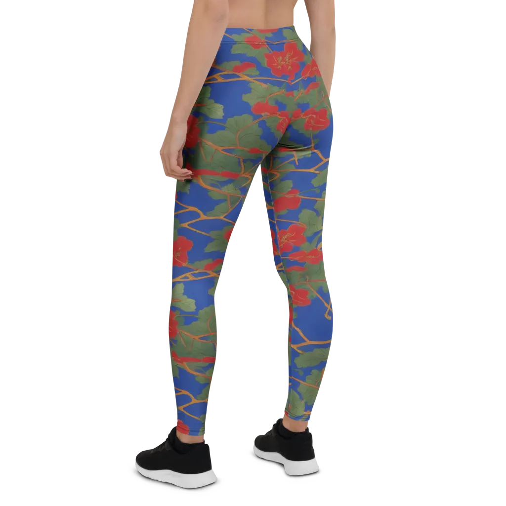 Scarlet Vine on Leggings — Back