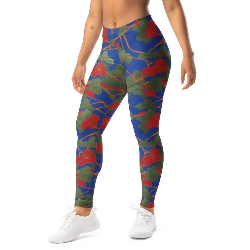 Scarlet Vine on Leggings — Left Front