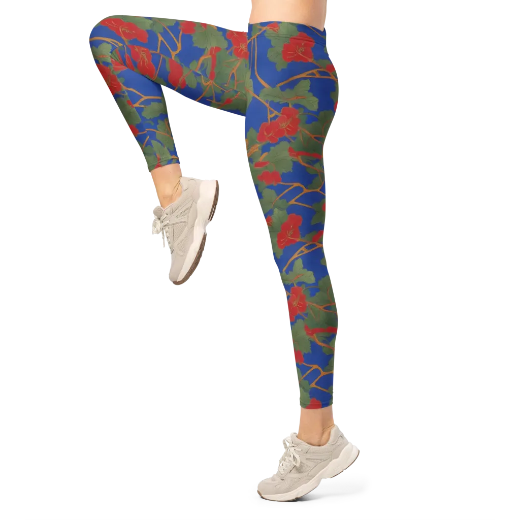 Scarlet Vine on Leggings — Left