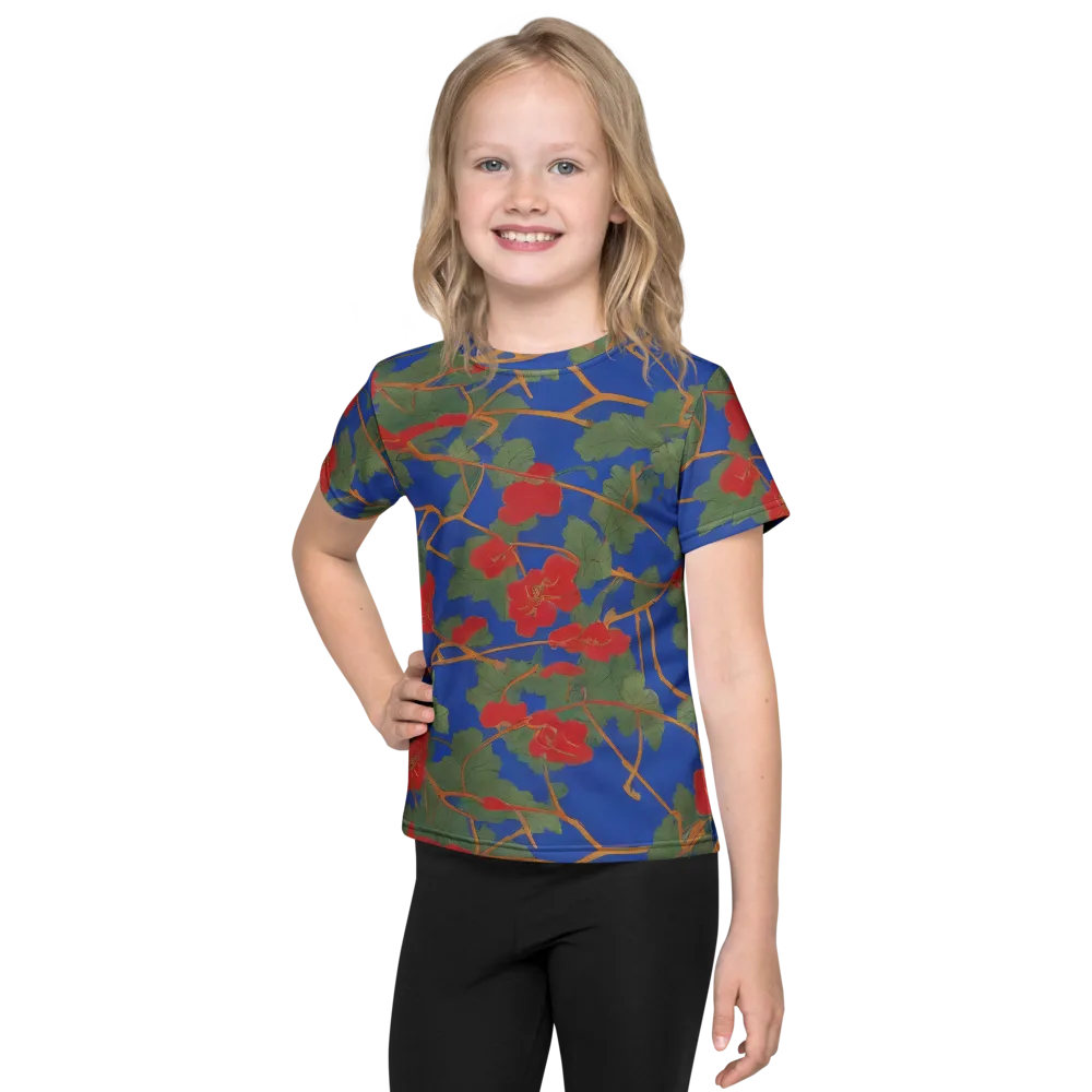 Scarlet Vine on Kids Crew Neck T-Shirt — Front
