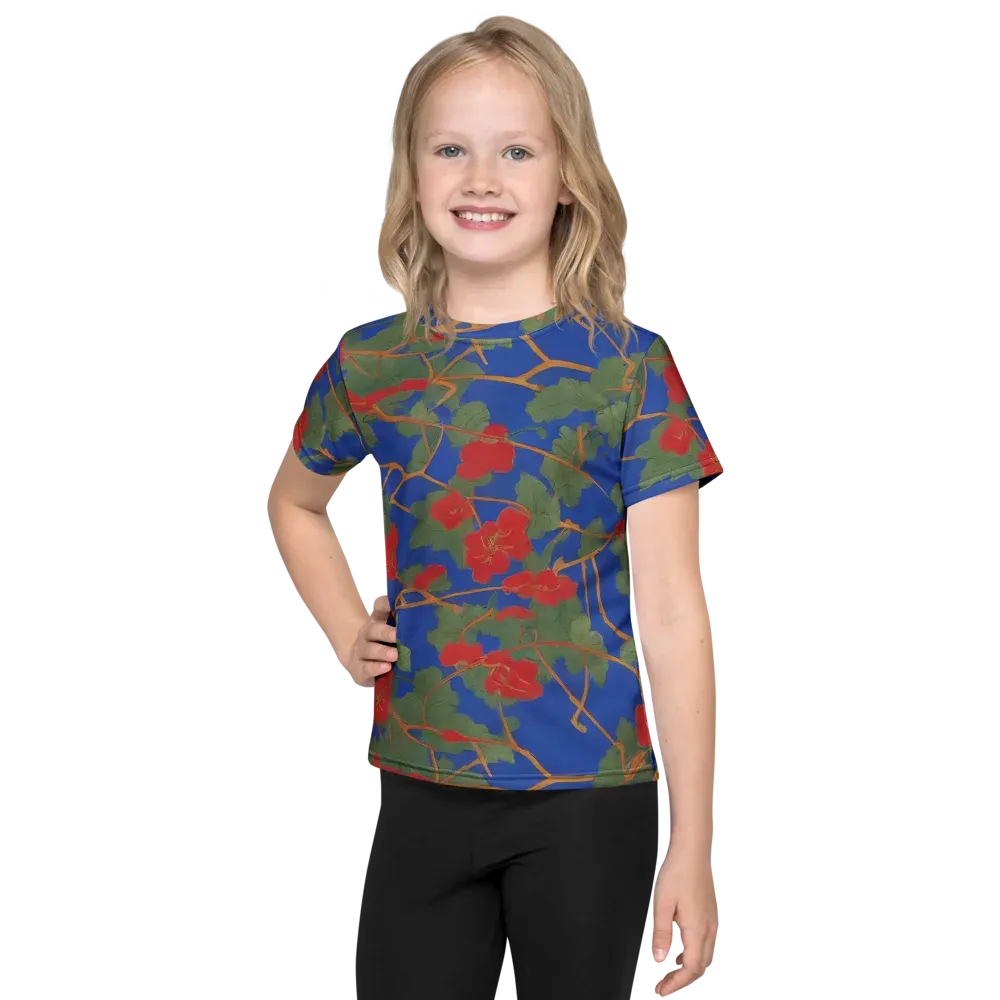 Scarlet Vine on Kids Crew Neck T-Shirt — Front