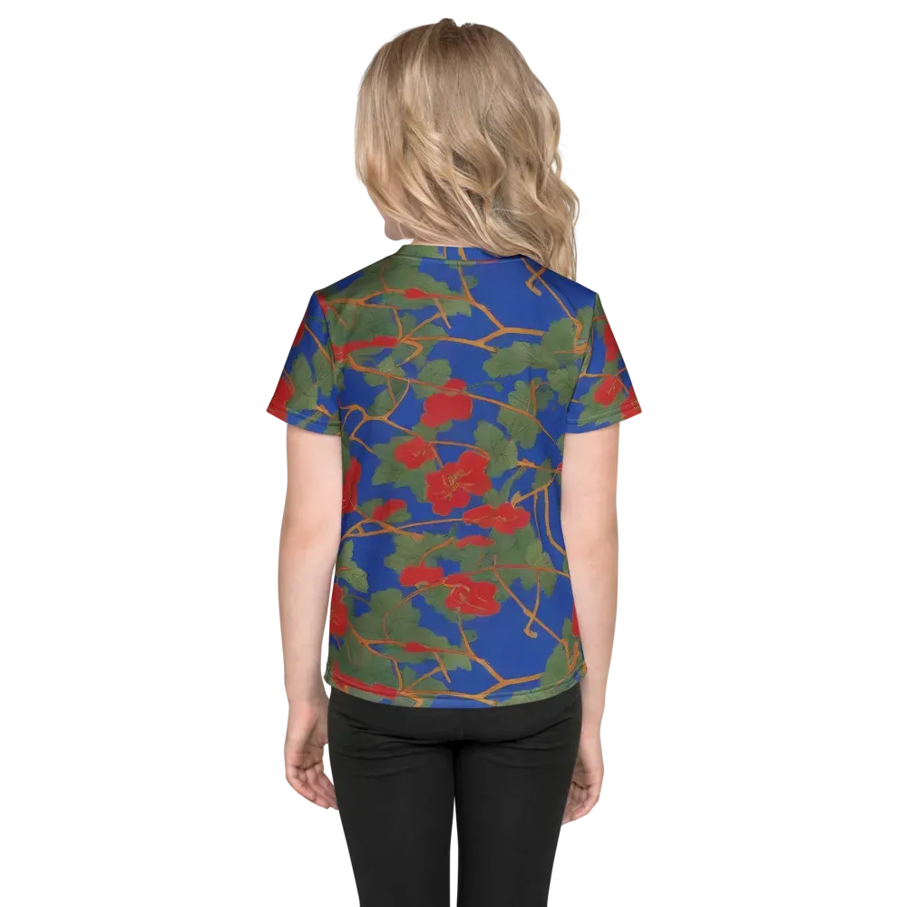 Scarlet Vine on Kids Crew Neck T-Shirt — Back