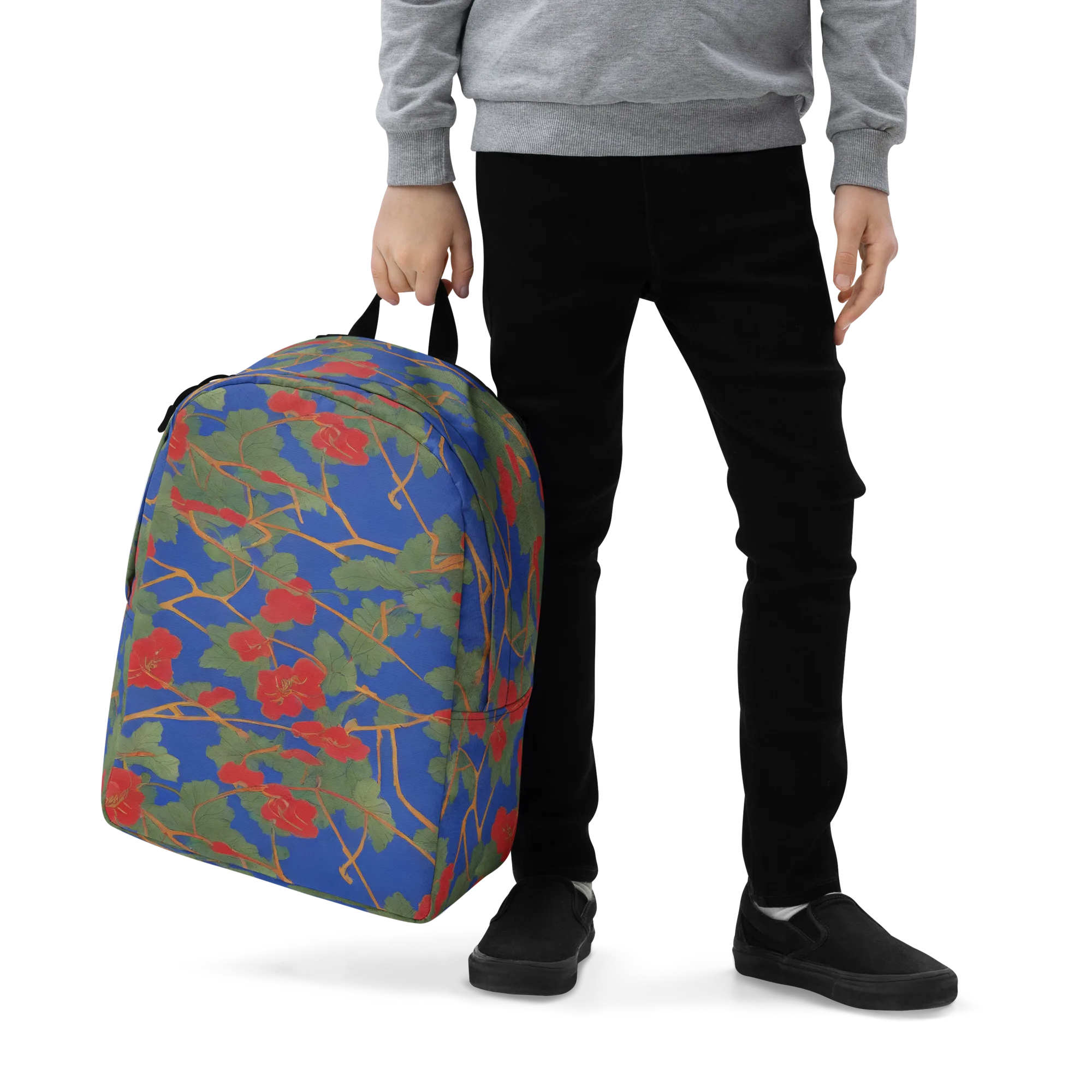 Scarlet Vine on Minimalist Backpack — Zoomed-in