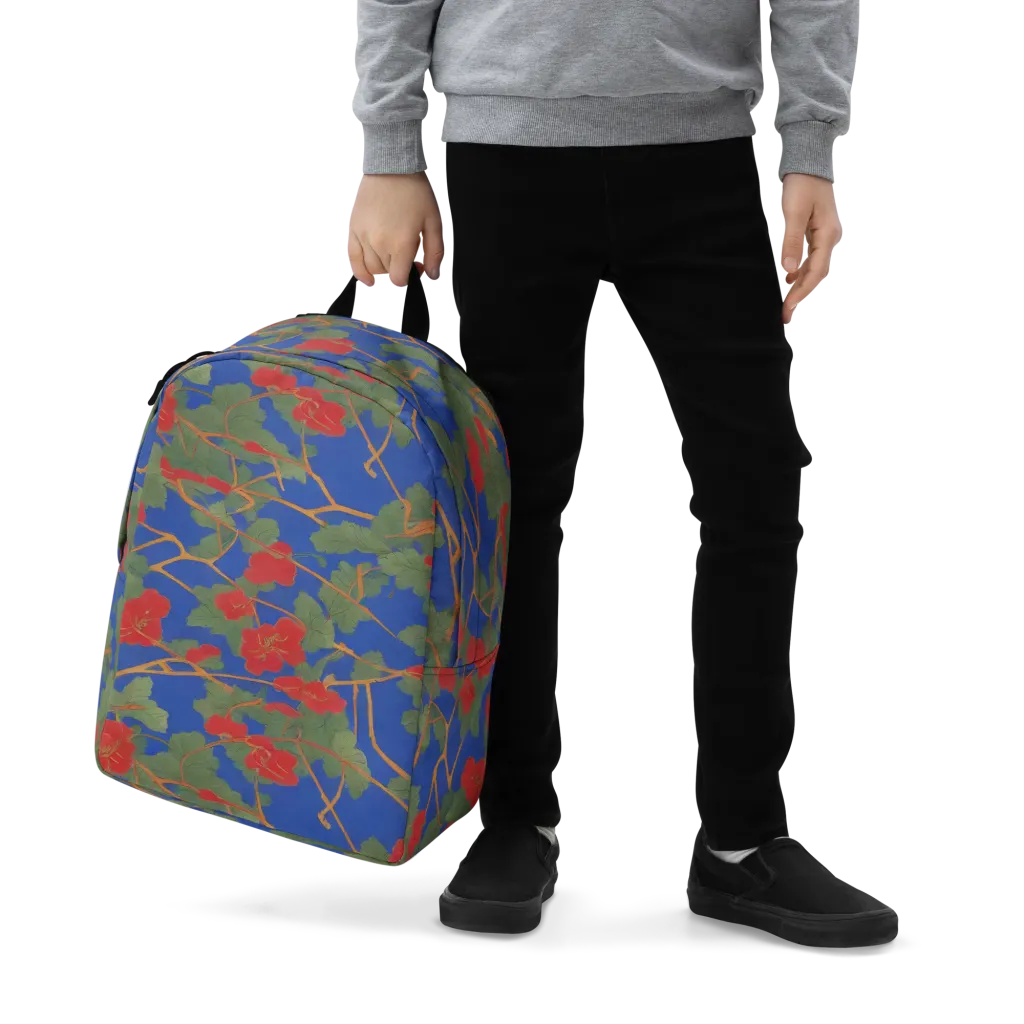 Scarlet Vine on Minimalist Backpack — Zoomed-in