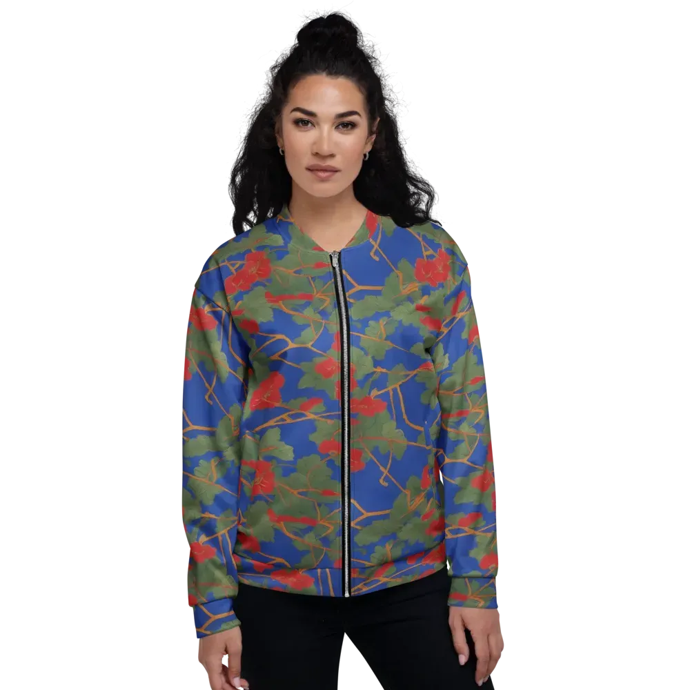 Scarlet Vine on Bomber Jacket — Front