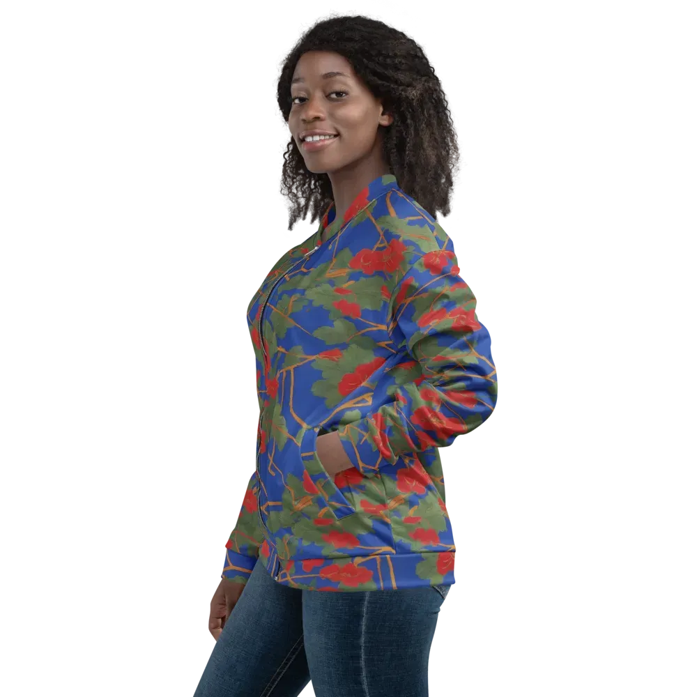 Scarlet Vine on Bomber Jacket — Left