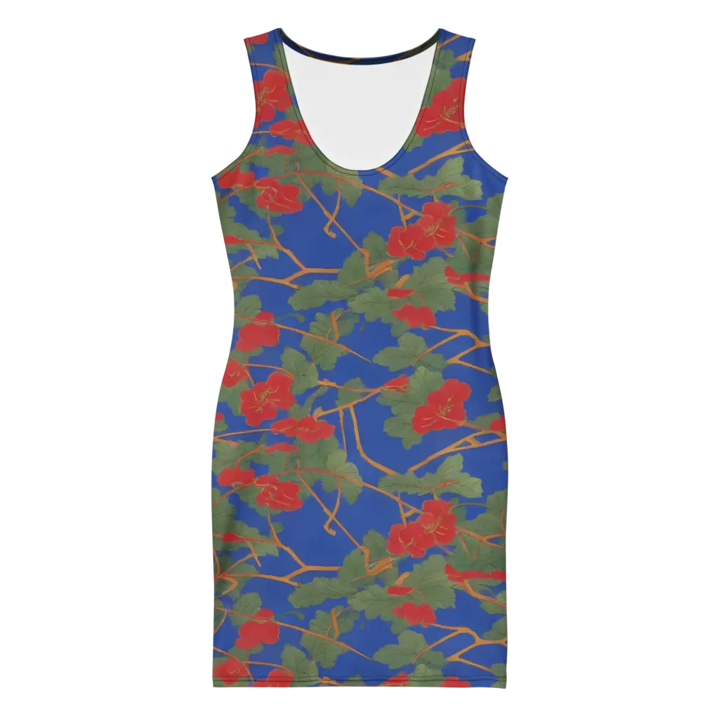 Scarlet Vine on Bodycon Dress — Front