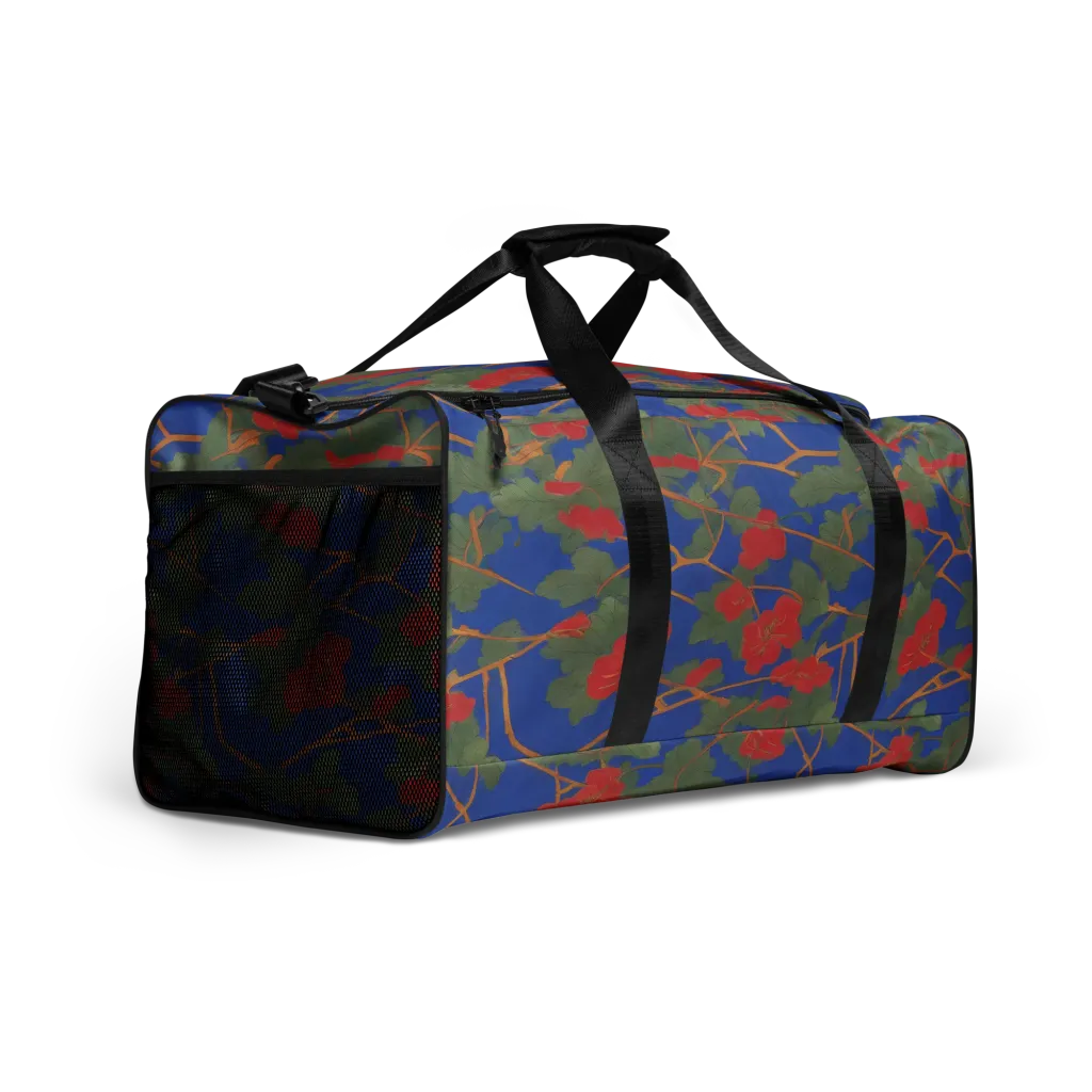 Scarlet Vine on Duffle Bag — Right Front
