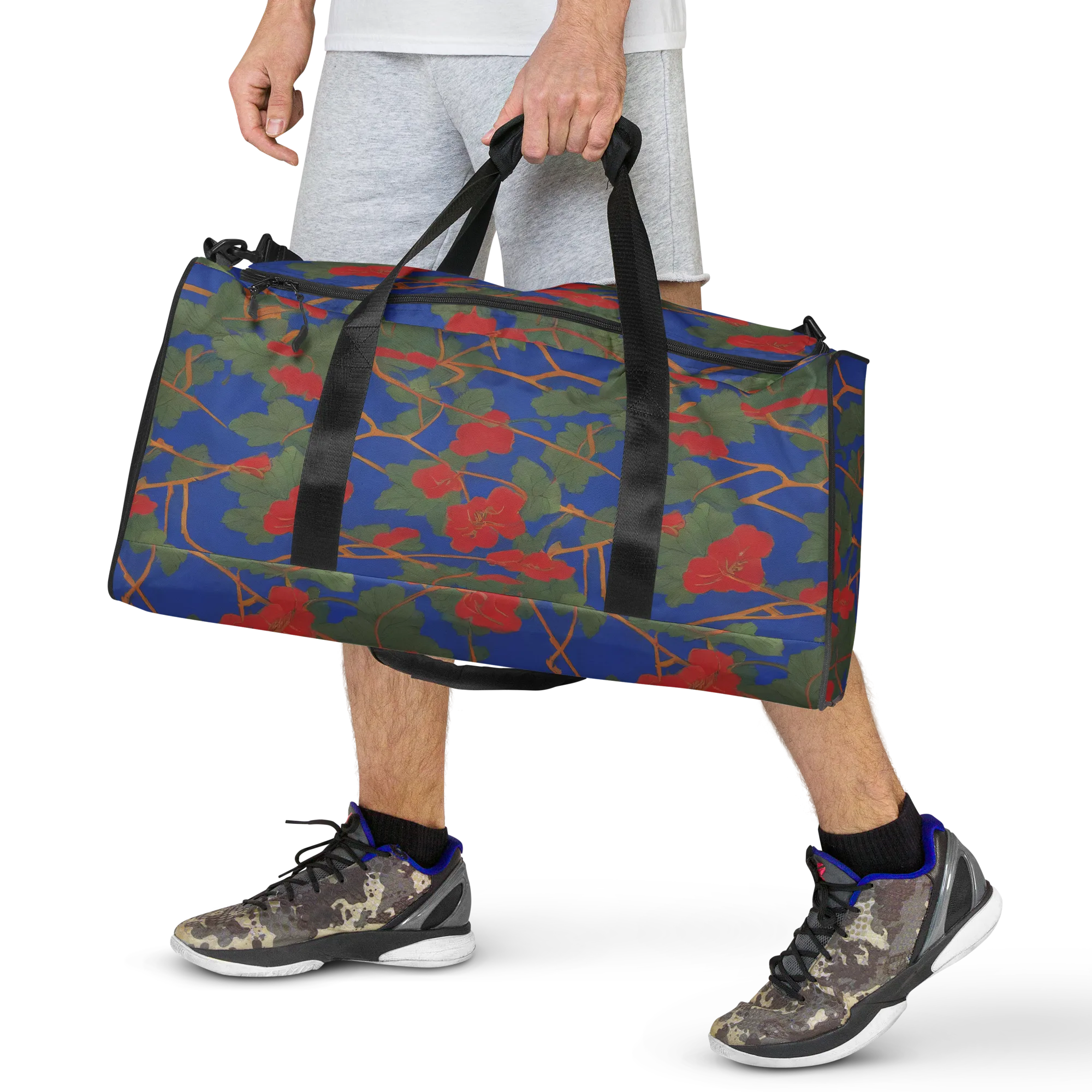 Scarlet Vine on Duffle Bag — Front