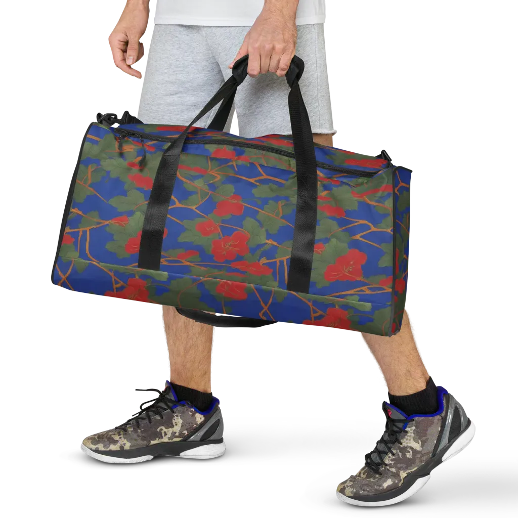 Scarlet Vine on Duffle Bag — Front