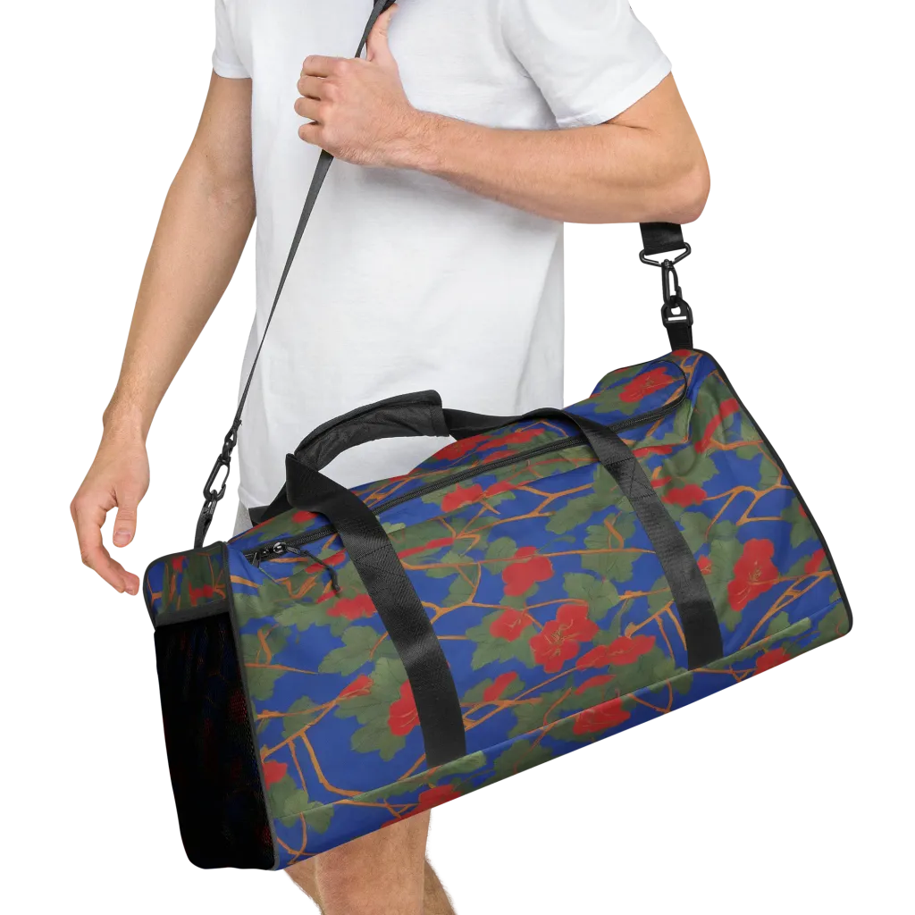 Scarlet Vine on Duffle Bag — Right Front