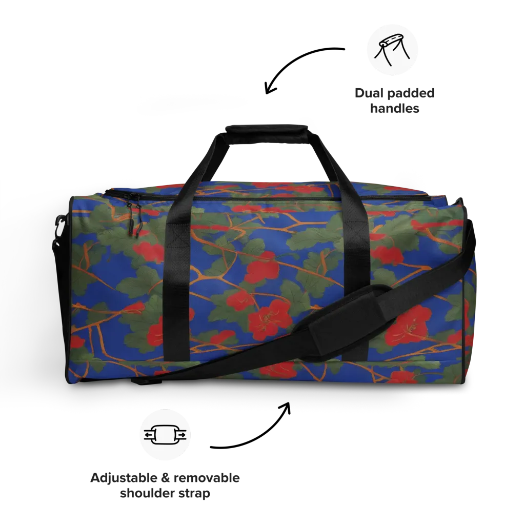 Scarlet Vine on Duffle Bag — Front