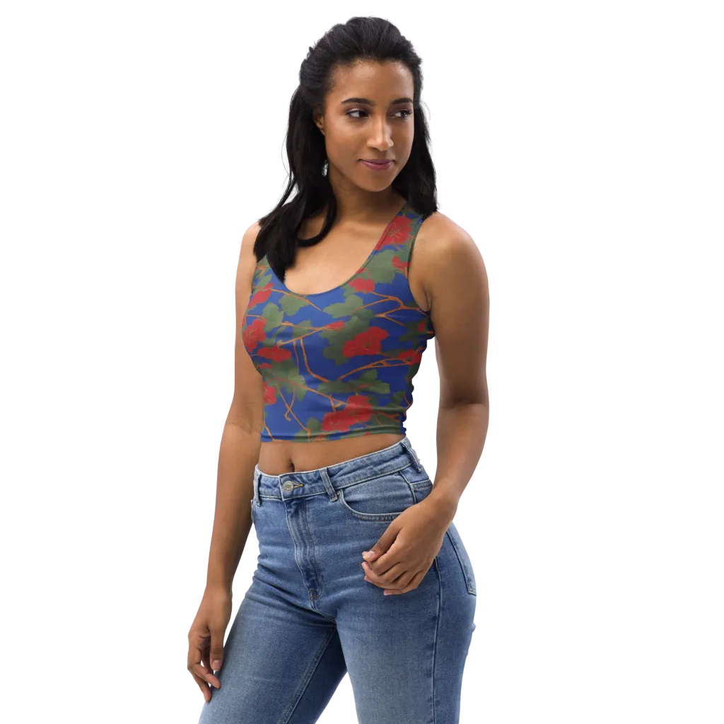 Scarlet Vine on Crop Top — Left Front