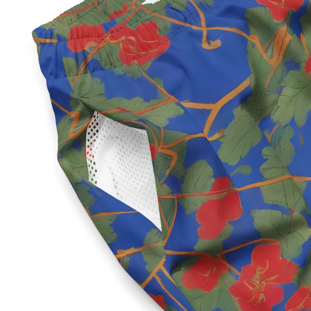 Scarlet Vine on Swim Trunks — Product details 2
