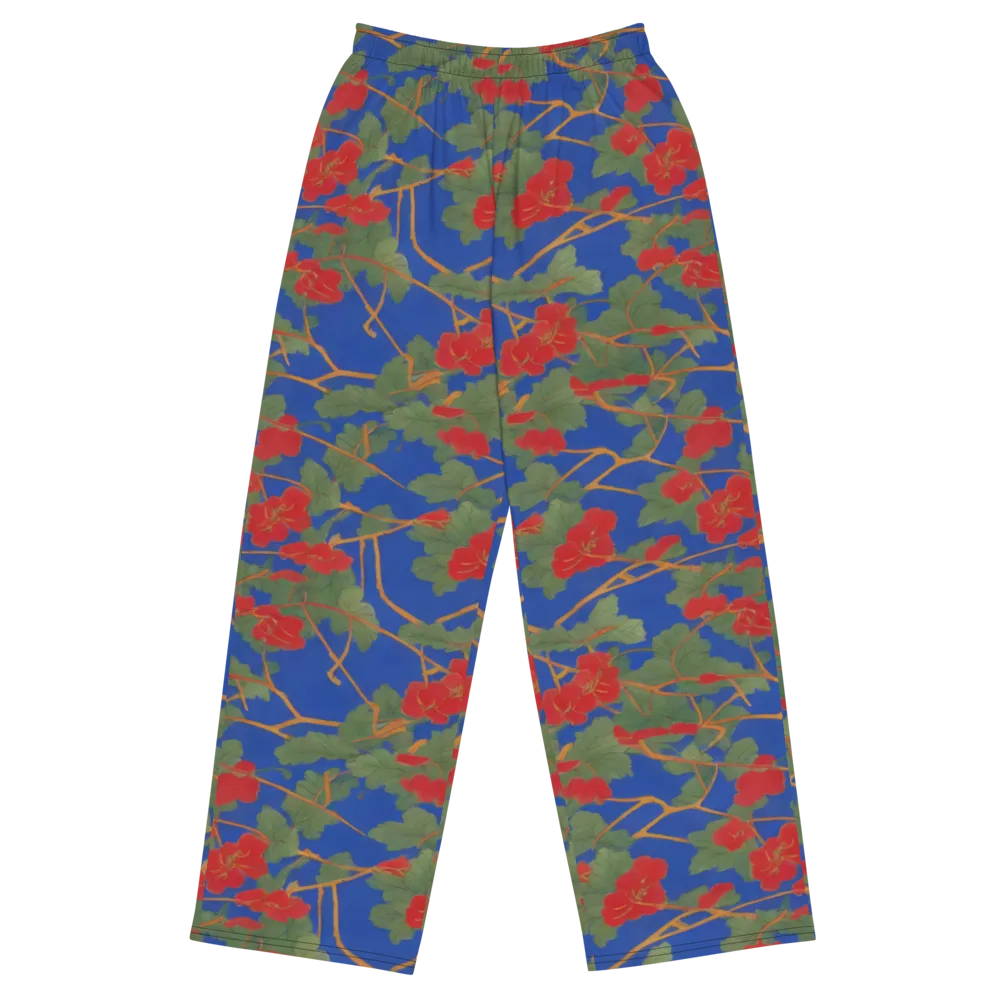 Scarlet Vine on Wide-Leg Pants — Front