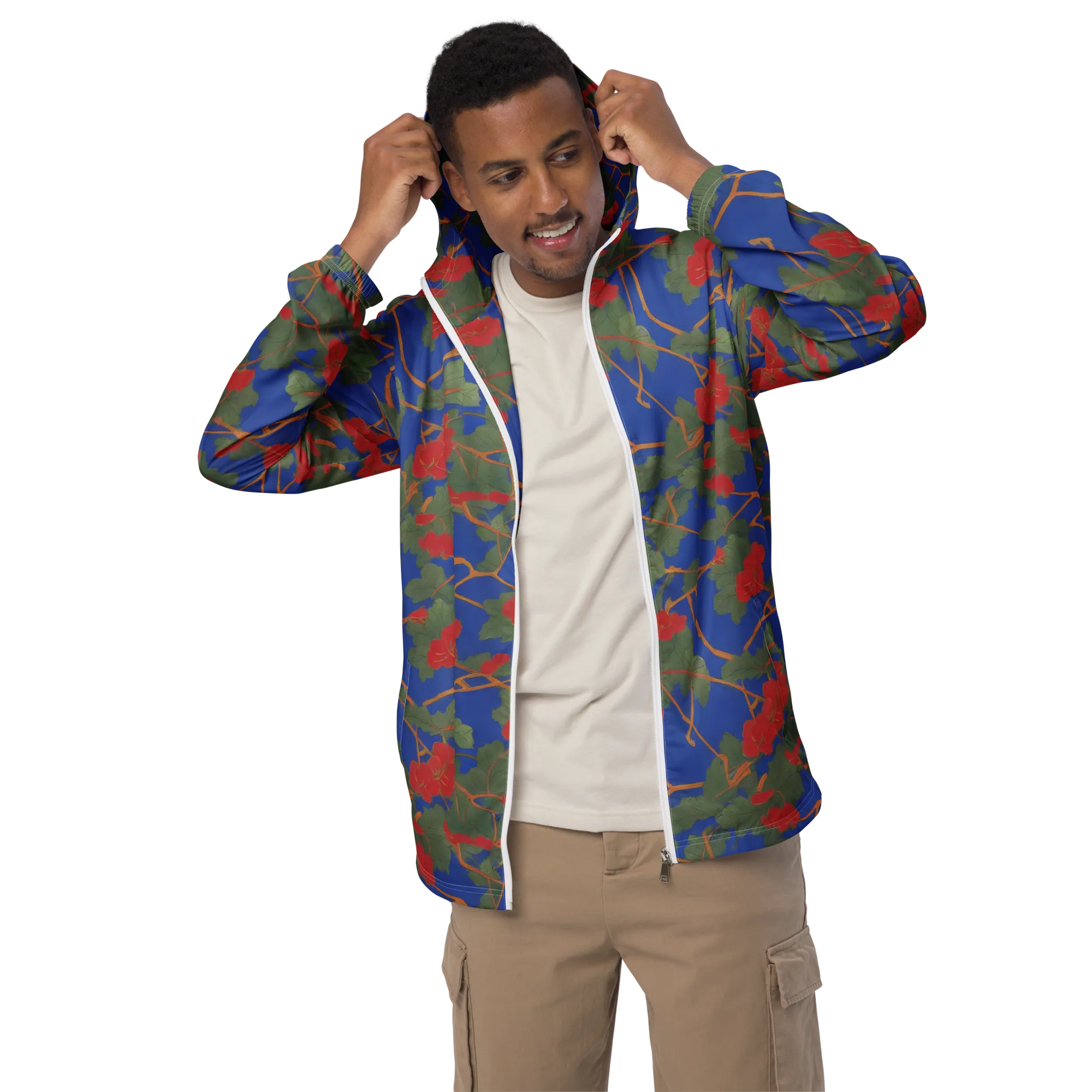 Scarlet Vine on Men's Windbreaker — Front