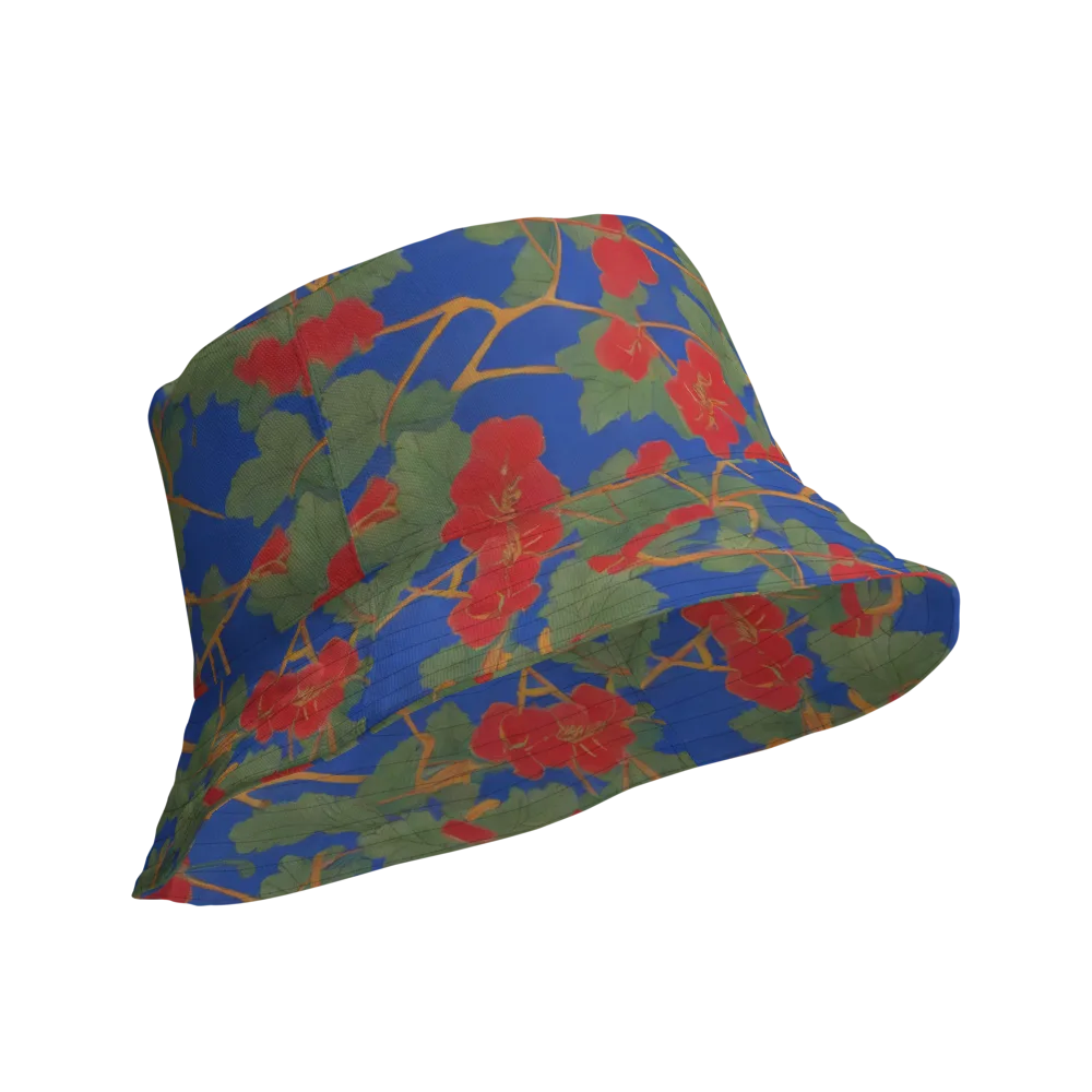 Scarlet Vine on Reversible Bucket Hat — Product details Outside