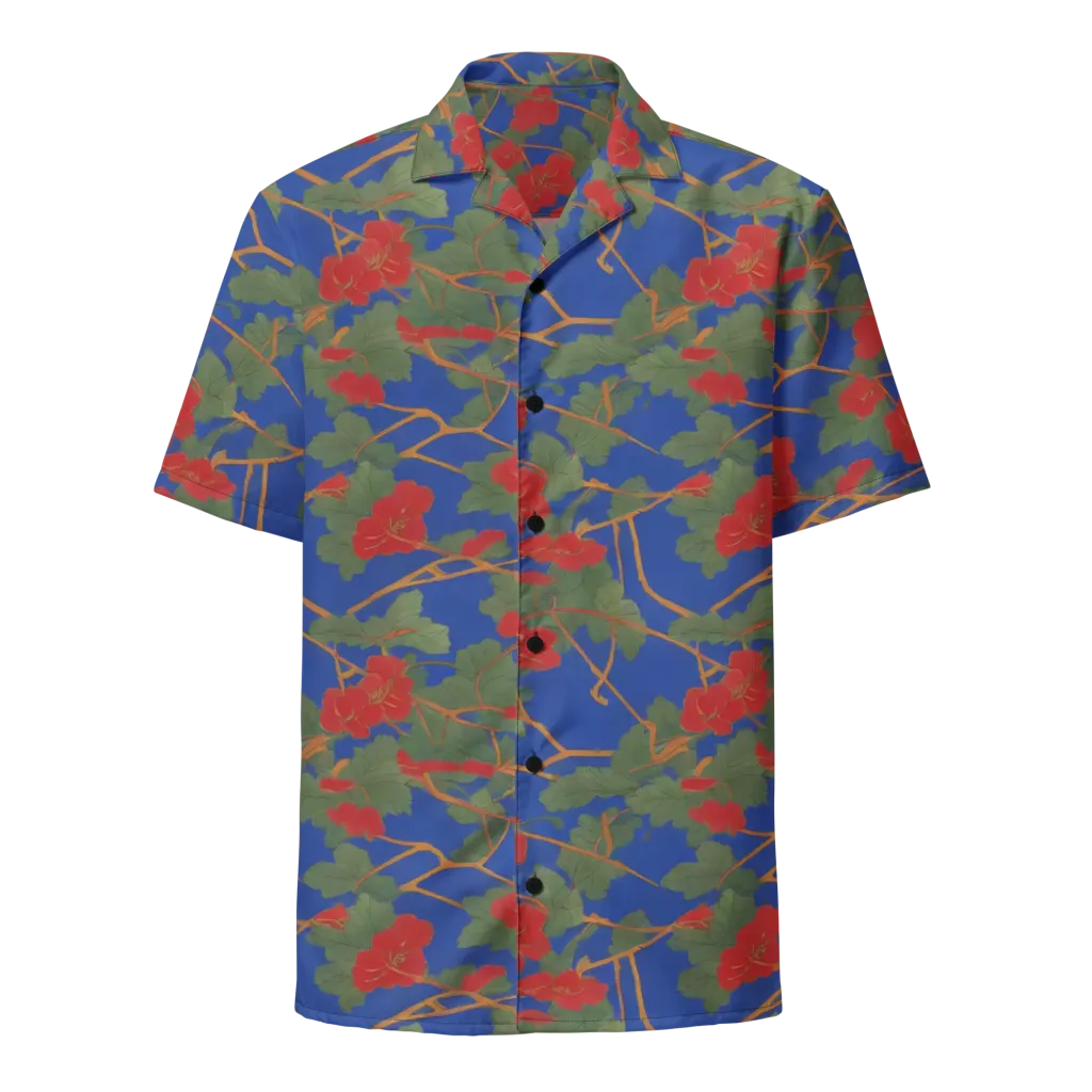 Scarlet Vine on Button Shirt — Front
