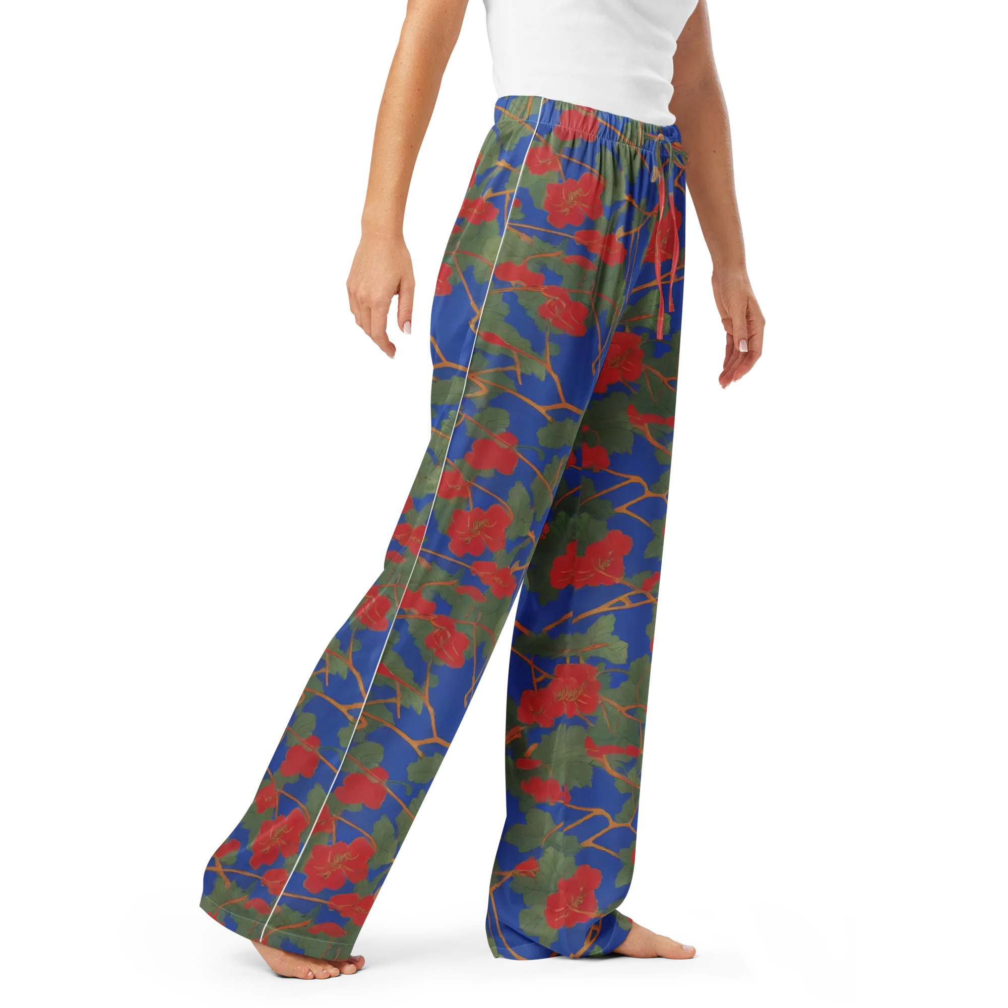 Scarlet Vine on Women's Pajama Pants — Right Front