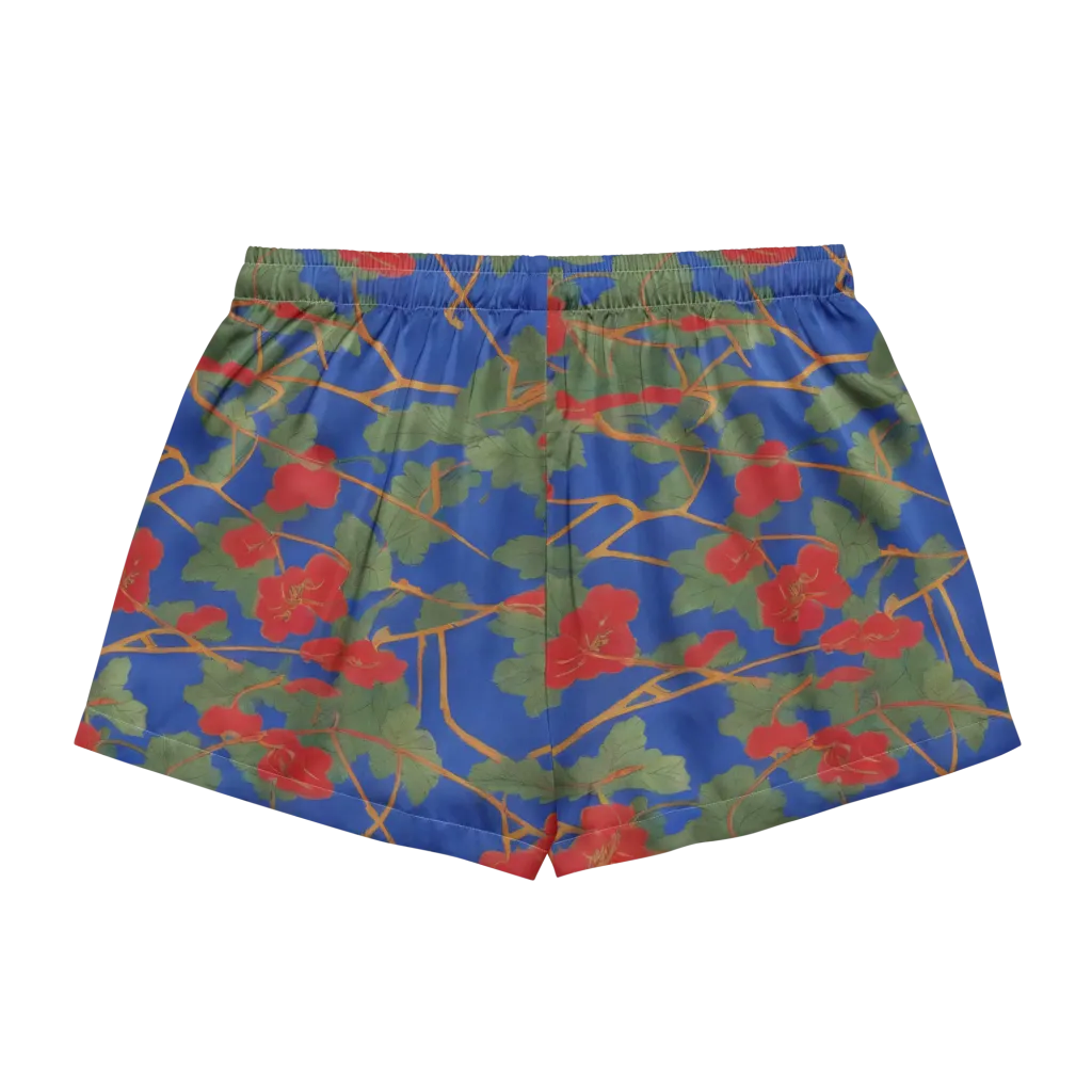 Scarlet Vine on Women's Pajama Shorts — Back