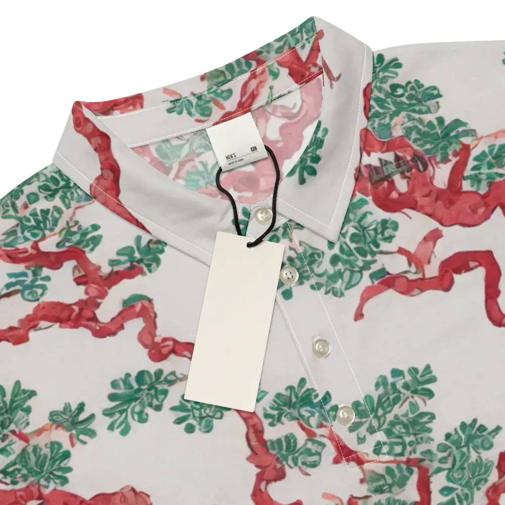 Coral Canopy on Men's Slim Fit Polo Shirt — Product details