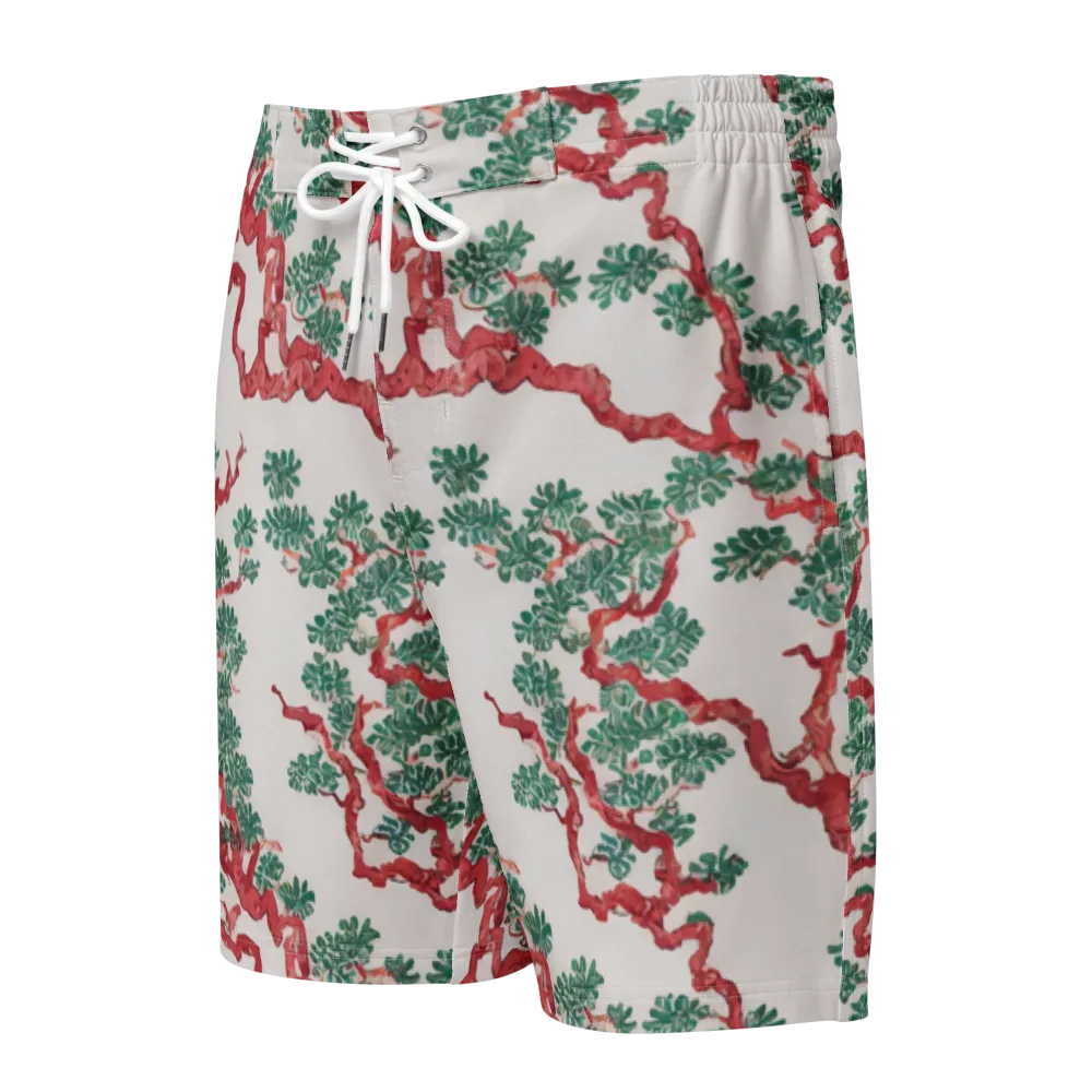 Coral Canopy on Men's Board Shorts — Front