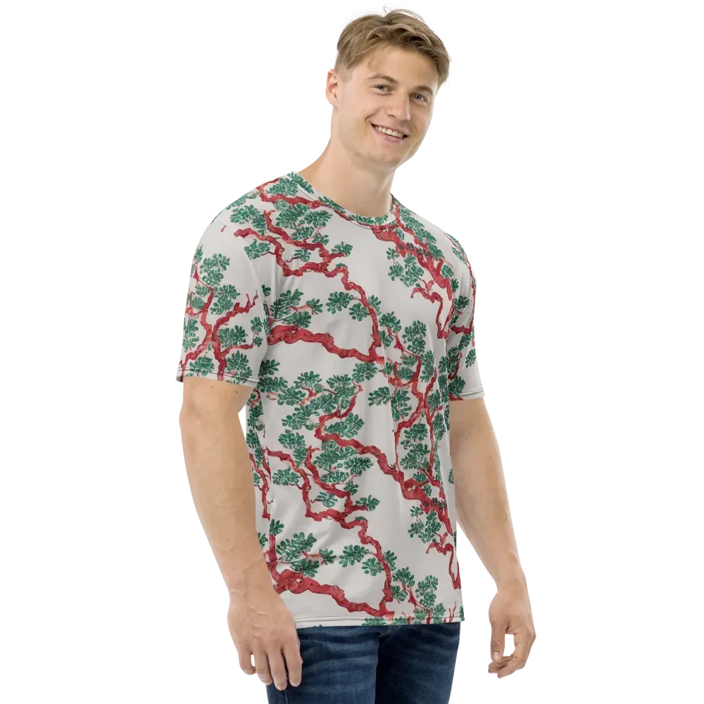 Coral Canopy on Men's Crew Neck T-Shirt — Right