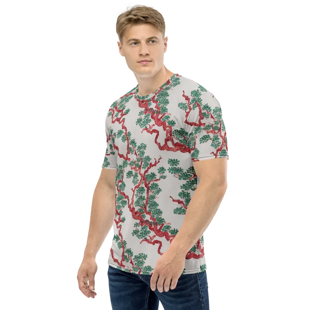 Coral Canopy on Men's Crew Neck T-Shirt — Left