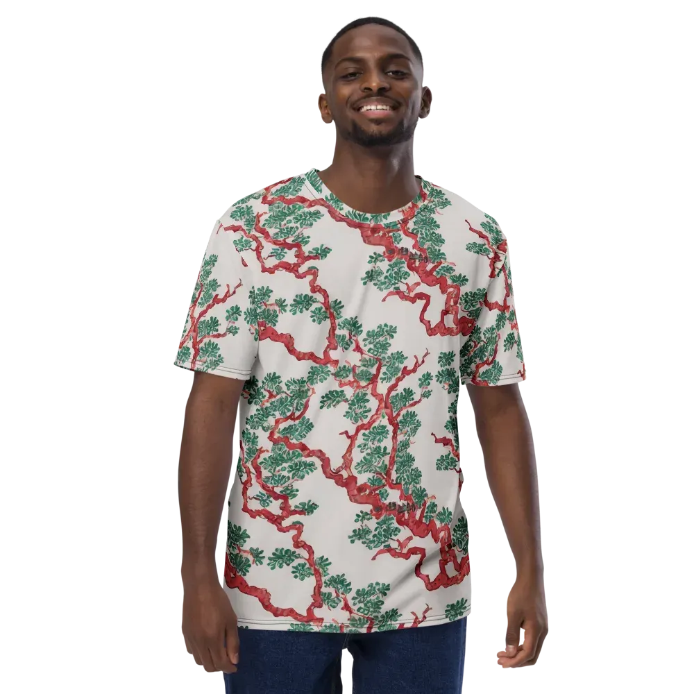 Coral Canopy on Men's Crew Neck T-Shirt — Front