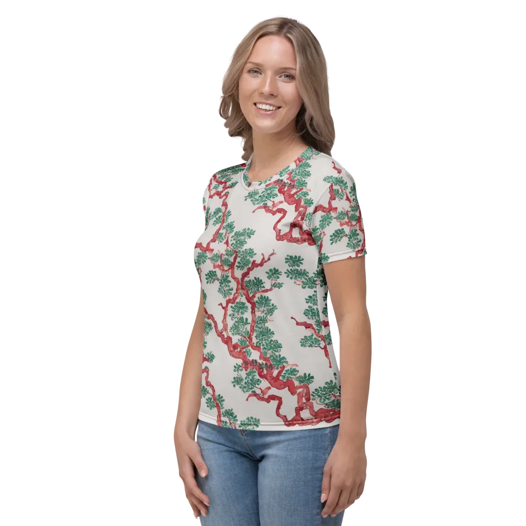 Coral Canopy on Women's Crew Neck T-Shirt — Left