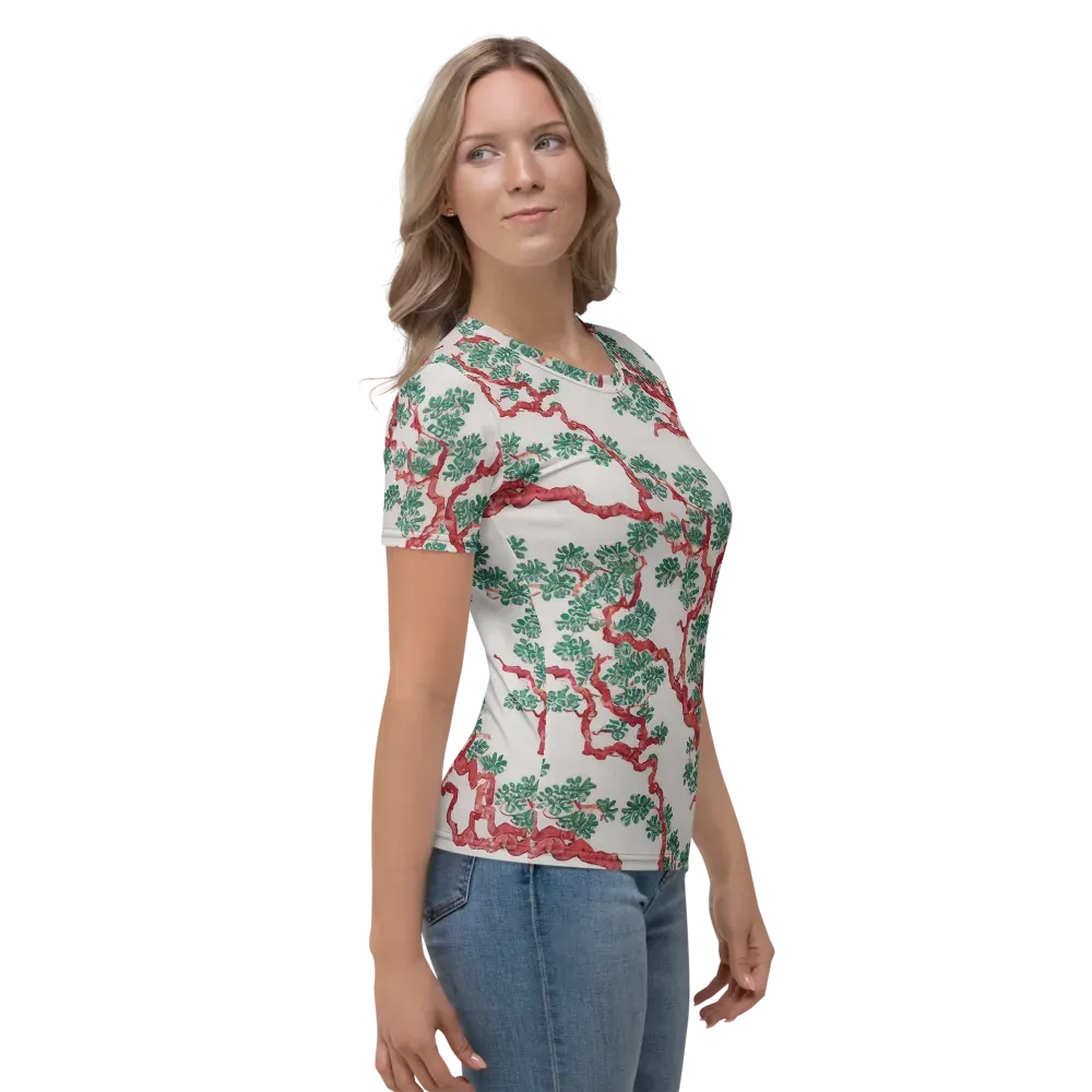 Coral Canopy on Women's Crew Neck T-Shirt — Right
