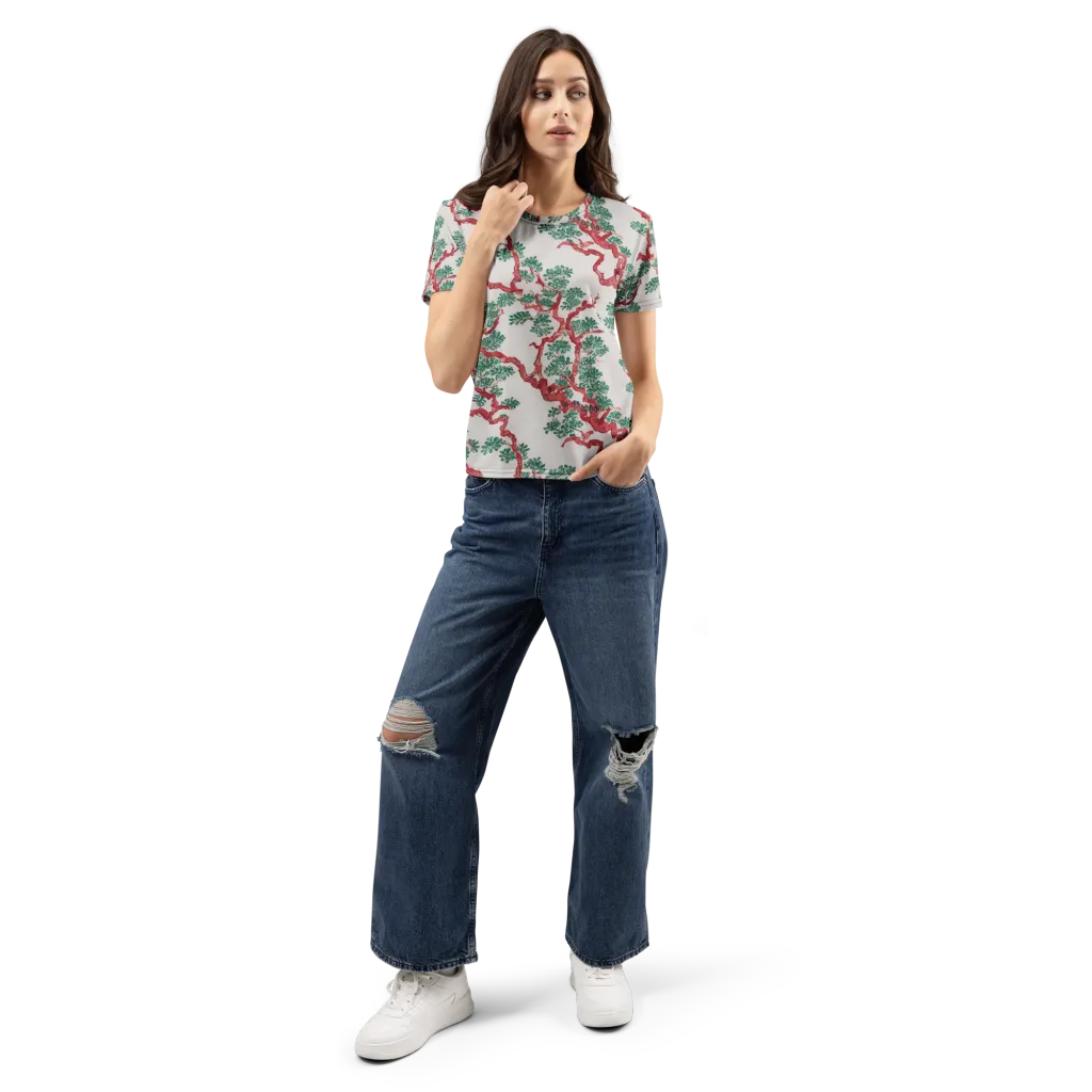 Coral Canopy on Women's Crew Neck T-Shirt — Front