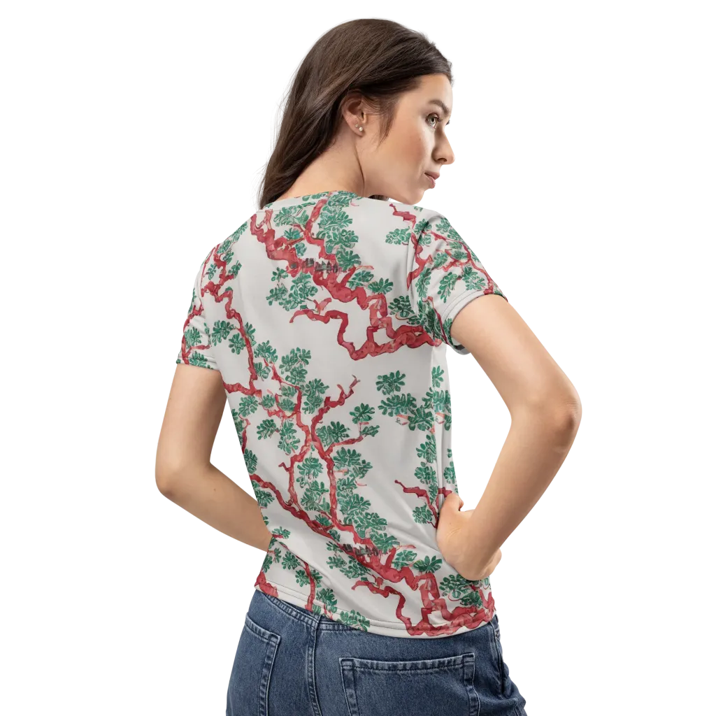 Coral Canopy on Women's Crew Neck T-Shirt — Back