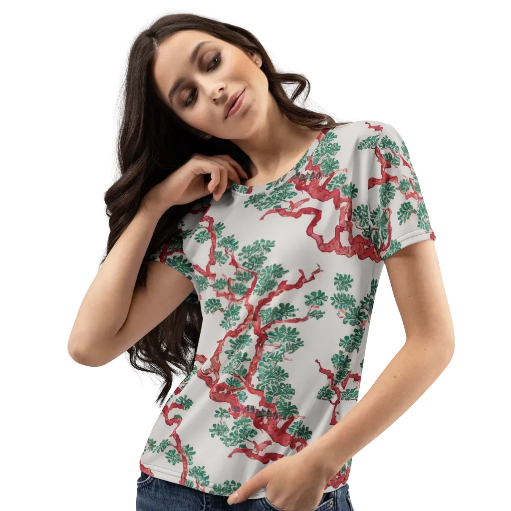 Coral Canopy on Women's Crew Neck T-Shirt — Left Front