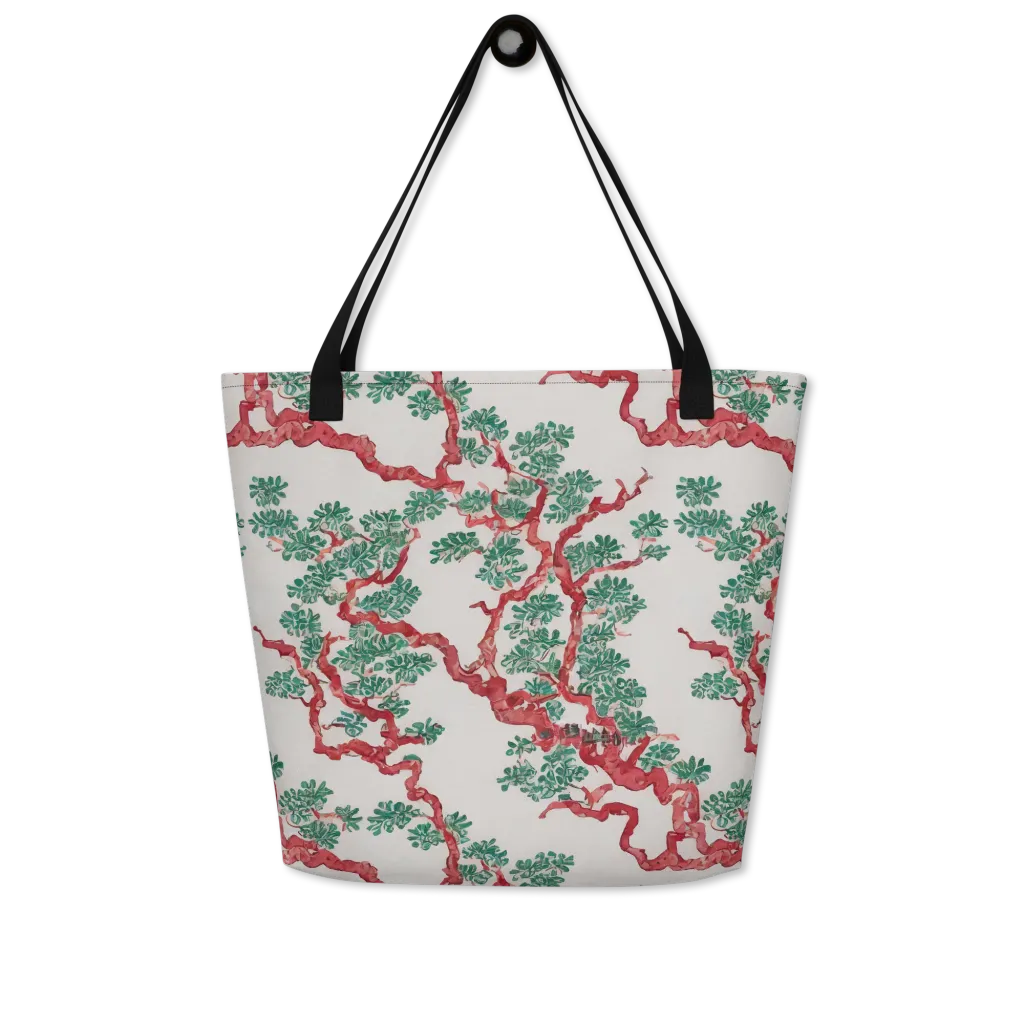 Coral Canopy on Large Tote Bag W/ Pocket — Front