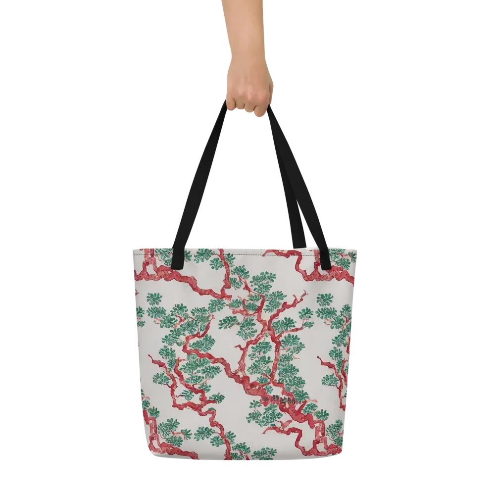 Coral Canopy on Large Tote Bag W/ Pocket — Front