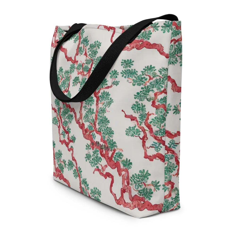 Coral Canopy on Large Tote Bag W/ Pocket — Front