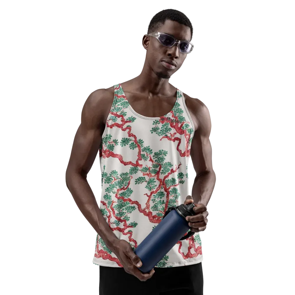 Coral Canopy on Men's Tank Top — Front