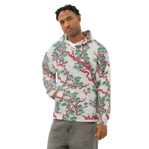 Coral Canopy on a Cotton Hoodie