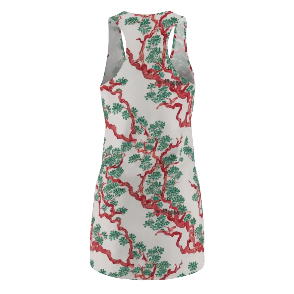 Coral Canopy on Racerback Dress — Back