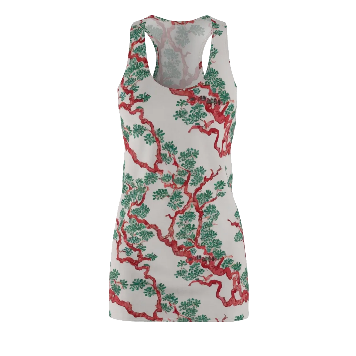 Coral Canopy on Racerback Dress — Front