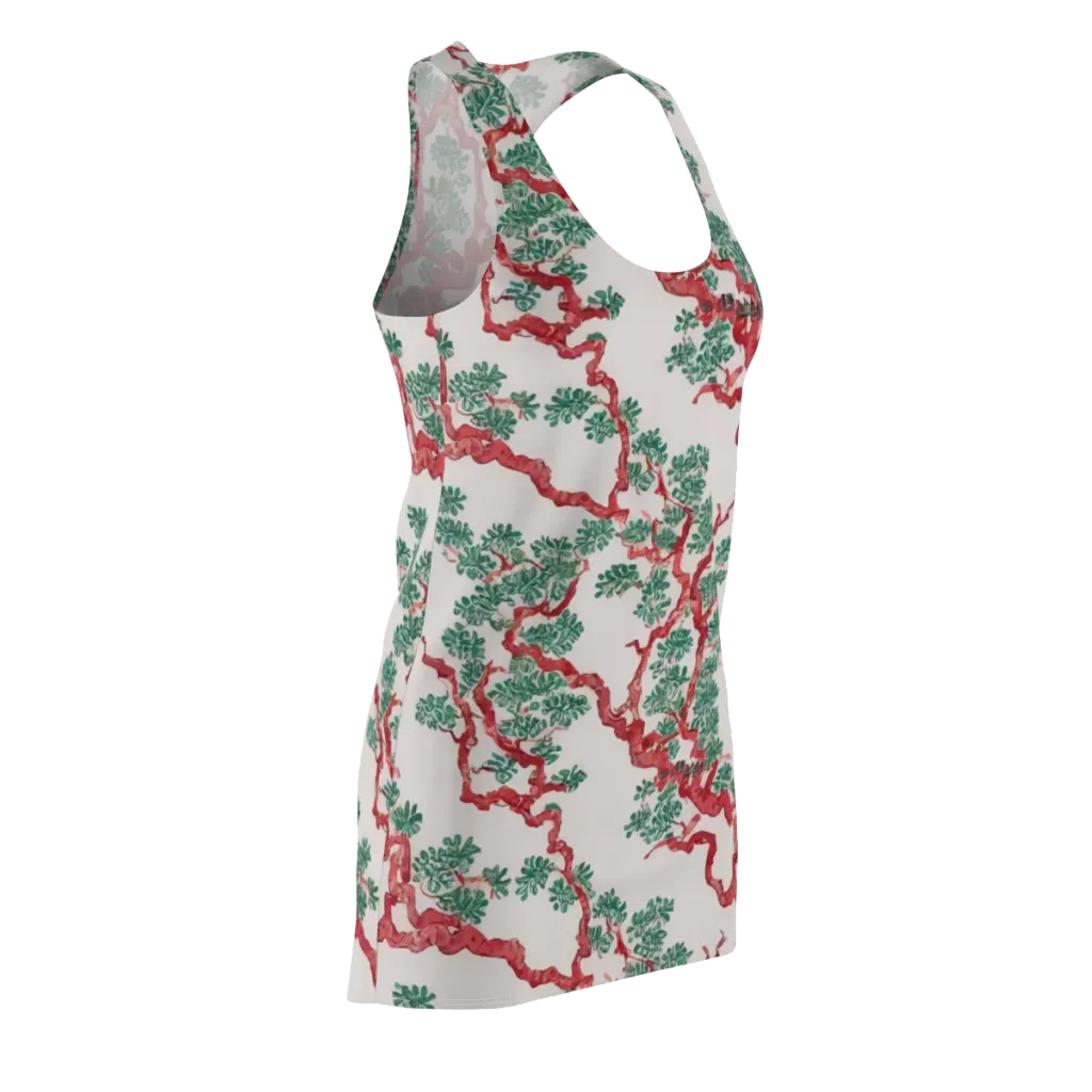 Coral Canopy on Racerback Dress — Front Side