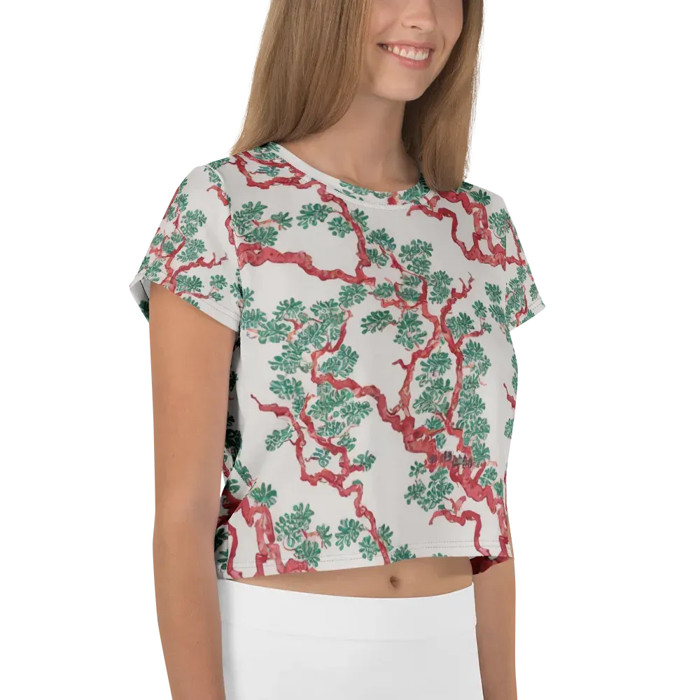Coral Canopy on Crop Tee — Right