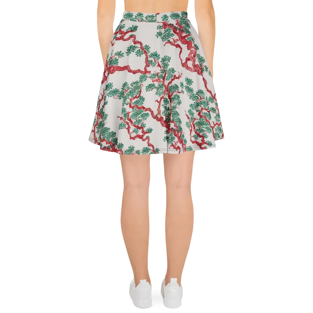 Coral Canopy on Skater Skirt — Back