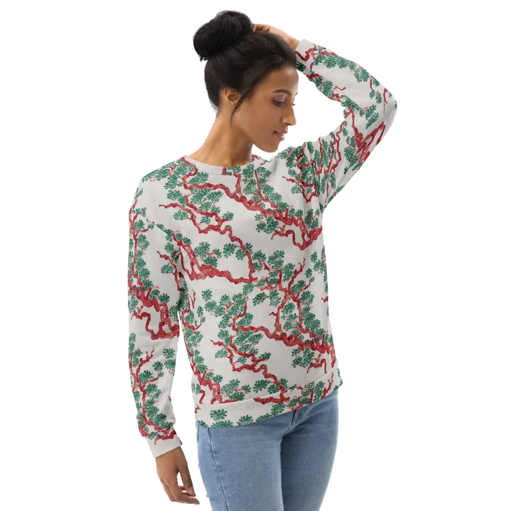 Coral Canopy on Sweatshirt — Right Front