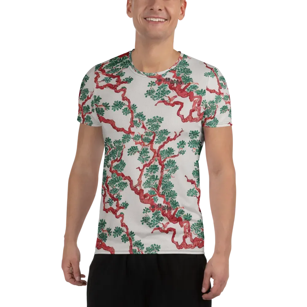 Coral Canopy on Men's Athletic T-Shirt — Front