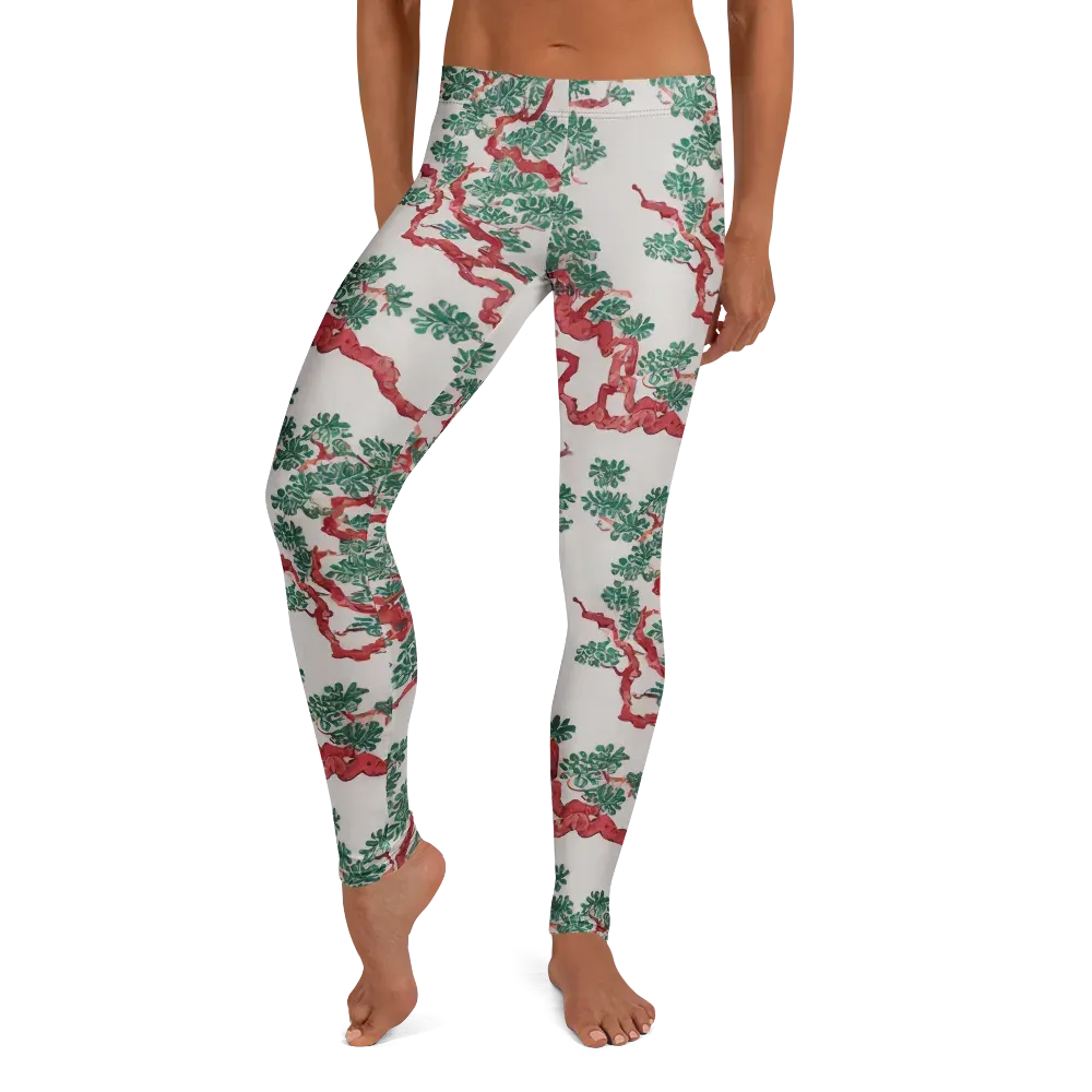 Coral Canopy on Leggings — Front